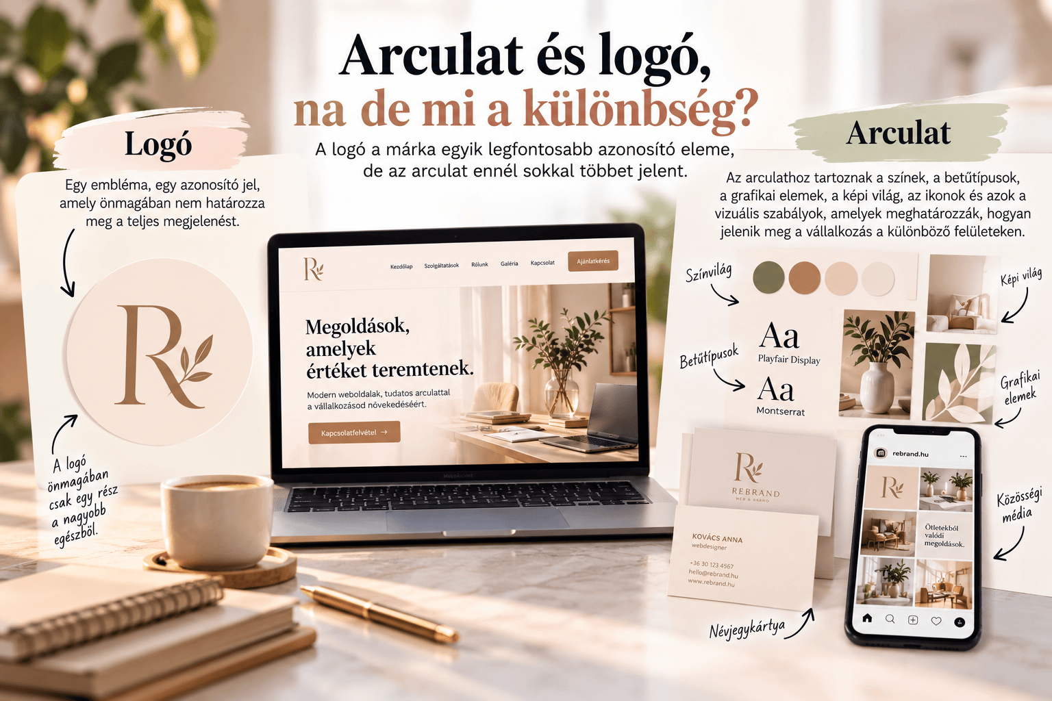 Arculat és logó, na de mi a különbség?