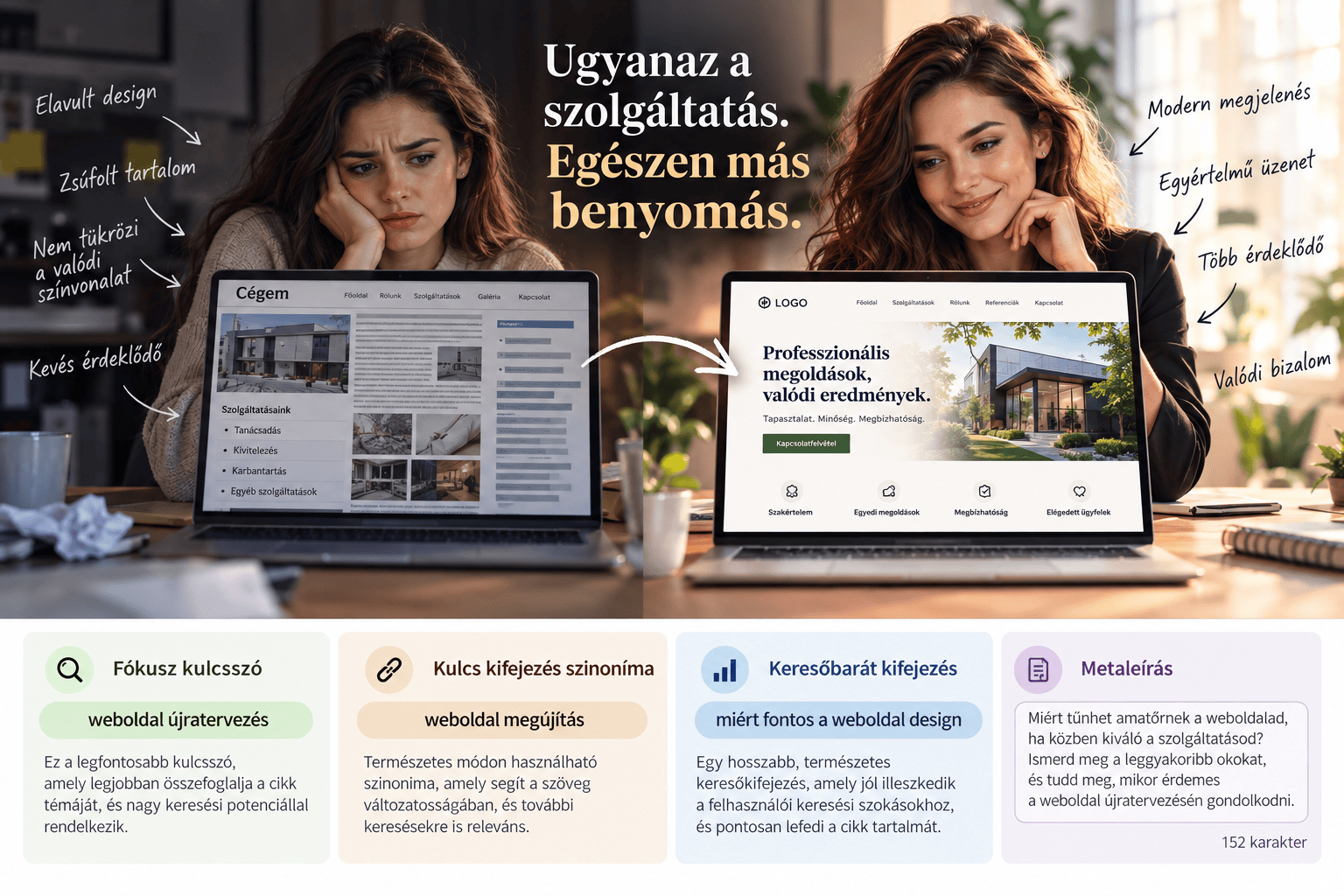 Miért érzed amatőrnek a weboldaladat, miközben valójában jó a szolgáltatásod?