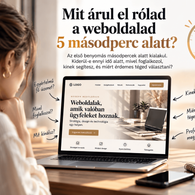 Mit árul el rólad a weboldalad 5 másodperc alatt?
